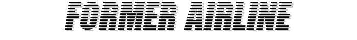 Former Airline font